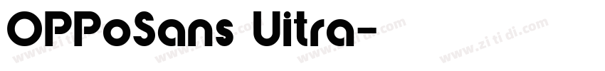OPPoSans Uitra字体转换